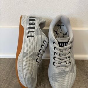 NOBULL White and Gray Athletic Shoes